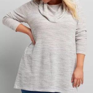 Lane Bryant Cowl-Neck Subtle Swing Tunic  14/16